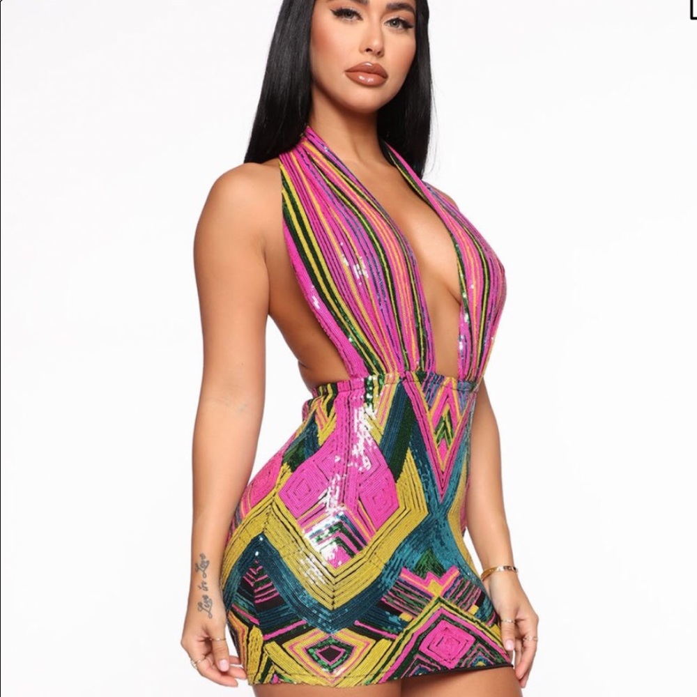 Fashionova sequin mini dress